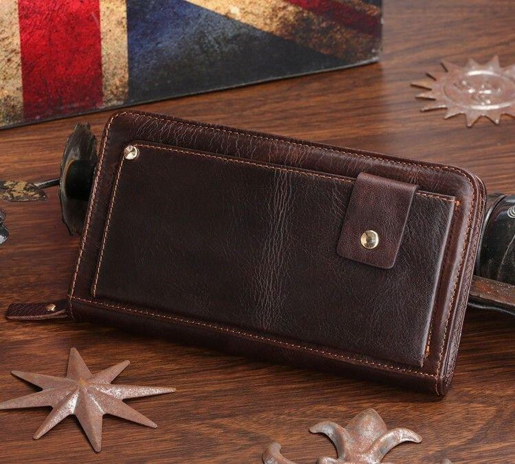 Шкіряна чоловіча барсетка Vintage 14193 Коричнева Київ - фото 6