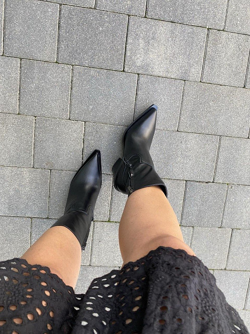 Nikos Черевики жіночі Niko`s 2478 чорні (весна-осінь, шкіра натуральна) (5644) 37 Коломия - фото 10