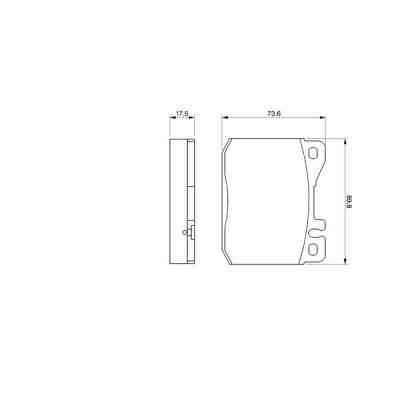 Гальмівні колодки Bosch 0 986 463 412 Вінниця