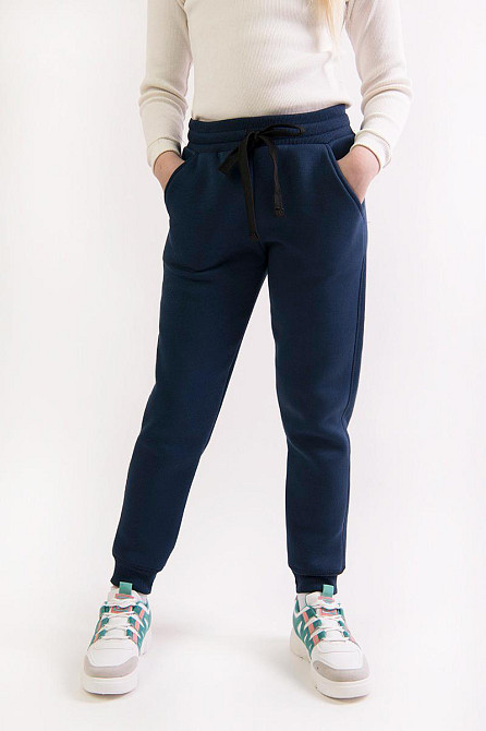 Дитячі теплі штани, темно-сині 128 Юрма одяг Київ - фото 1