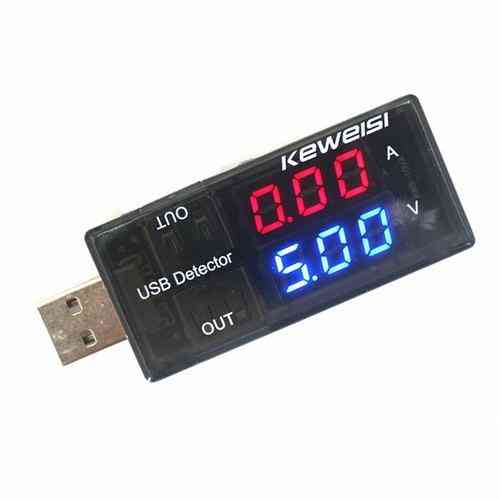 Usb тестер Keweisi (вольтметр DC 9В + амперметр 3A) на 2 порта Usb Charge Doctor Полтава