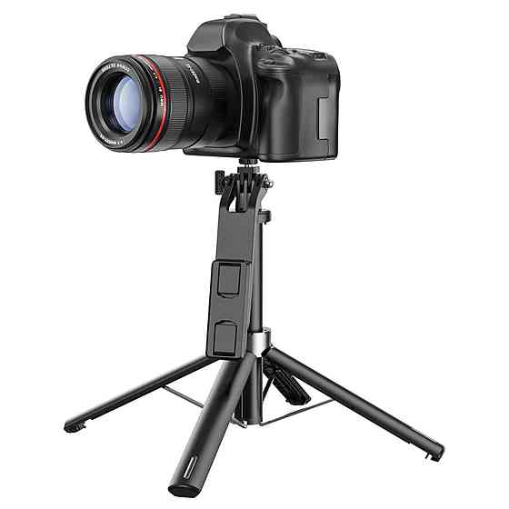 Селфі-монопод HOCO K21 Stream aluminum alloy live broadcast holder Black 6942007609975 Одеса