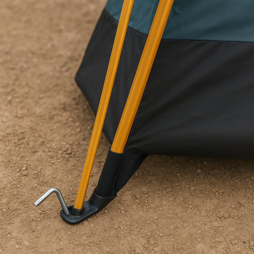 Автоматическая двухместная туристическая палатка для кемпинга и рыбалки с тентом, москитной сеткой и чехлом Львов - изображение 4