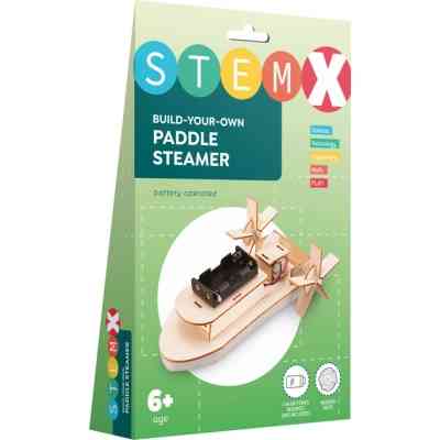 Конструктор Stem Колісний пароплав Дерев'яний на батарейках (3858894673728) Вінниця