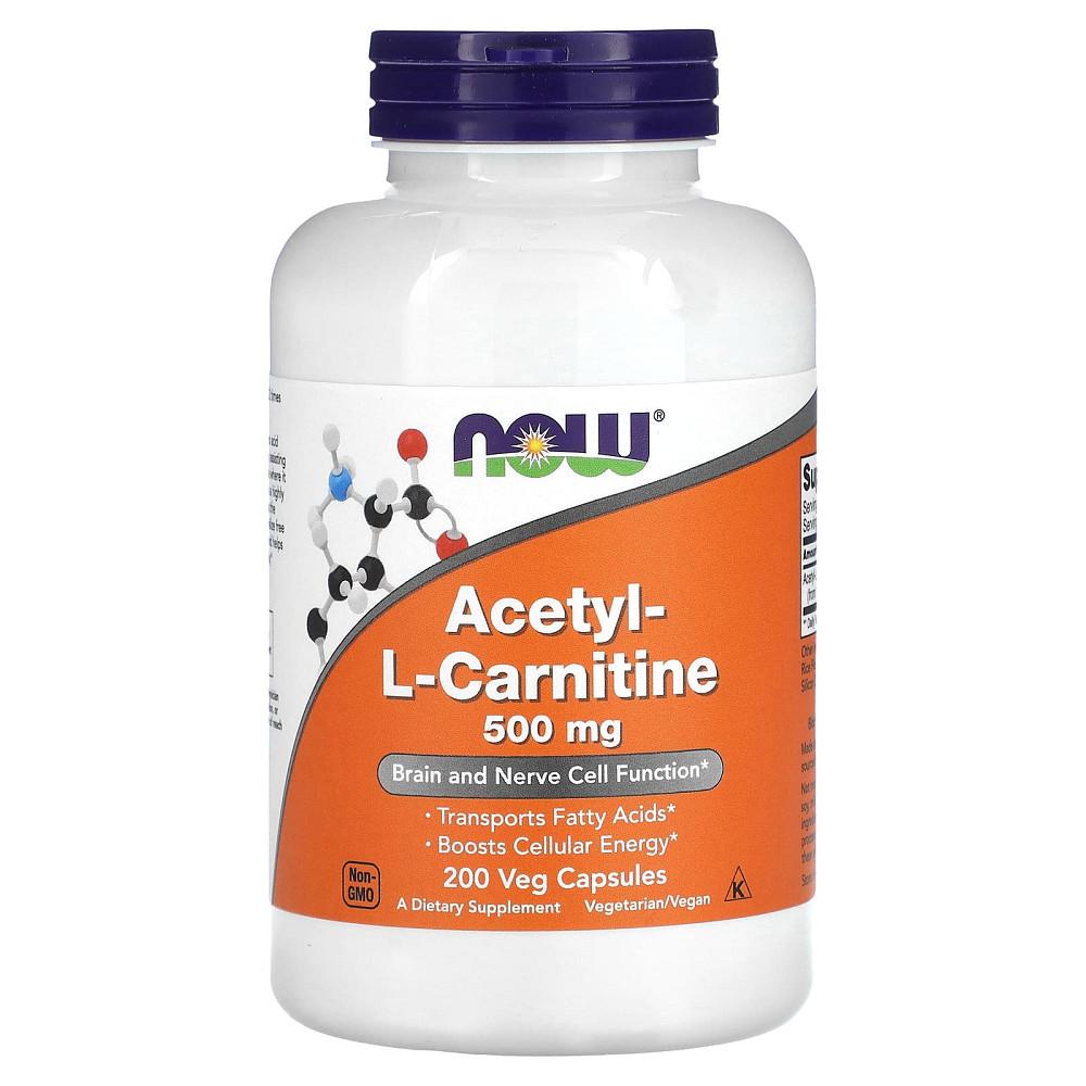 Ацетил-Л-карнитин (Acetyl-L-Carnitine) 500 мг 200 капсул Киев - изображение 2
