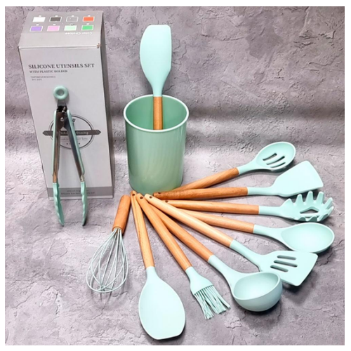 Набір кухонного приладдя 12 предметів силікон 3200-66 S&T Житомир - изображение 1