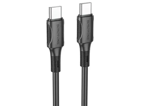 Кабель Type-C - Type-C 60Вт 1М Borofone BX80 Succeed для заряджання портативної техніки,функція швид Київ