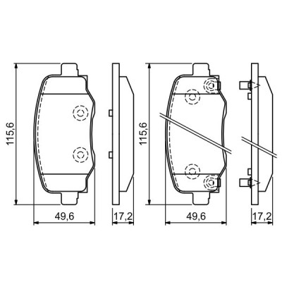 Гальмівні колодки Bosch 0 986 494 930 Вінниця - фото 1