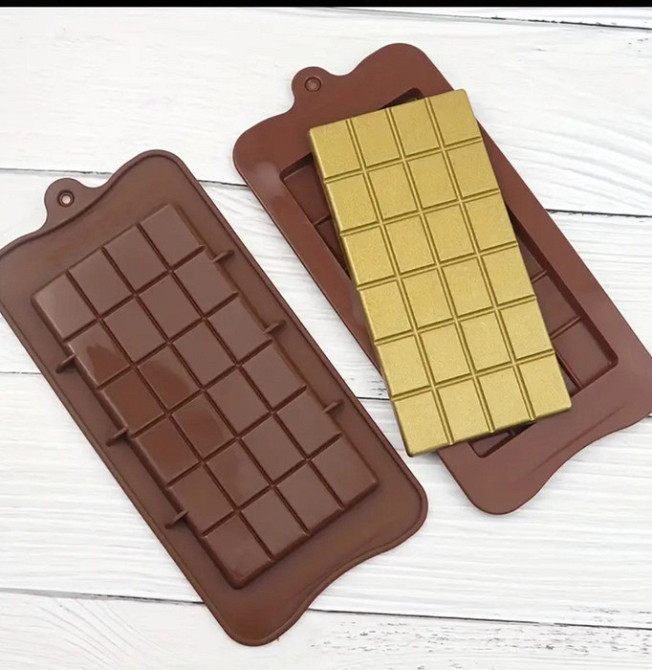 Форма для шоколаду Empire Плитка, харчовий силікон, 1 шт, 21×11 см, для духовки та морозилки Одесса - изображение 2