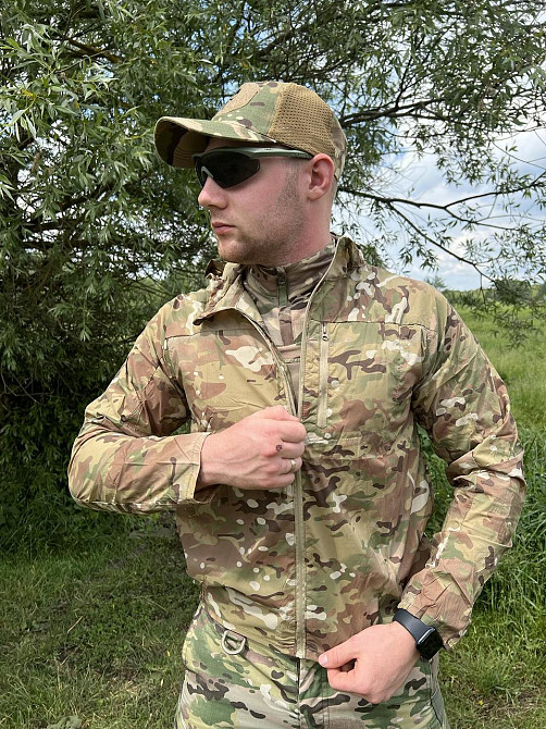 Штормівка тактична літня Tactical Series мультикам штормовка легка весняна куртка всі розміри   WAR Львів - фото 3
