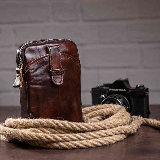 Сумка чоловіча Vintage 14728 Коричневий Київ