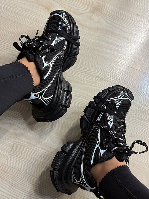 Кросівки жіночі B-lncga 1001-2 3XL шнурівка комбіновані чорні, 37, 23,5 см Київ - фото 2