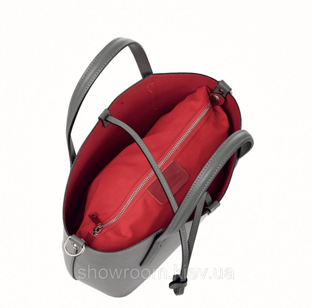 Жіноча сумка-шопер з натуральної шкіри Vera Pelle 421 сіра Київ - фото 3