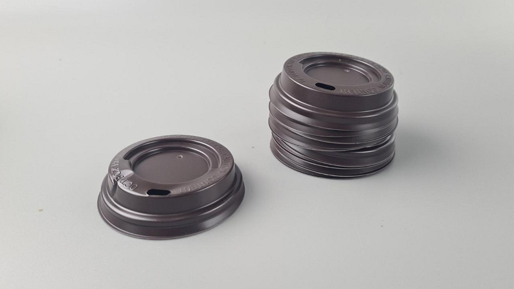 Крышка на стакан  бумажный  Ф72 (гар) коричневая Харьков   (на 180 гофра (Харьков)) (50 шт) Харьков - изображение 1