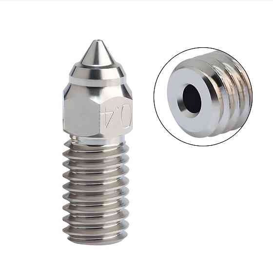 Сопло YES для 3d принтеров Ender-3 V3 SE, Ender-7, Ender-5 S1 0,4 мм медное с покрытием Киев