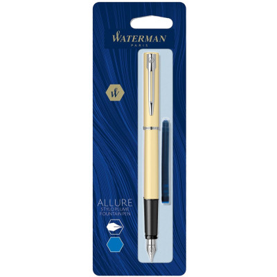 Ручка пір'яна Waterman ALLURE Pastel Yellow CT FP F блістер (13 318b) Вінниця - фото 4
