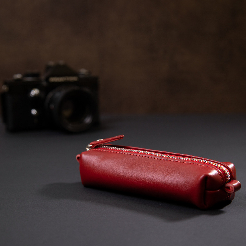 Жіноча шкіряна ключниця GRANDE PELLE 11341 Червоний Київ - фото 8