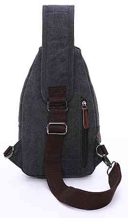 Сумка через плечо текстильная Vintage 20077 Черная Киев