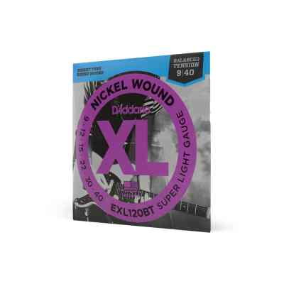 Струны для гитары D'Addario XL Nickel Wound Balanced Tension Super Light (09-40) (EXL120BT) Винница