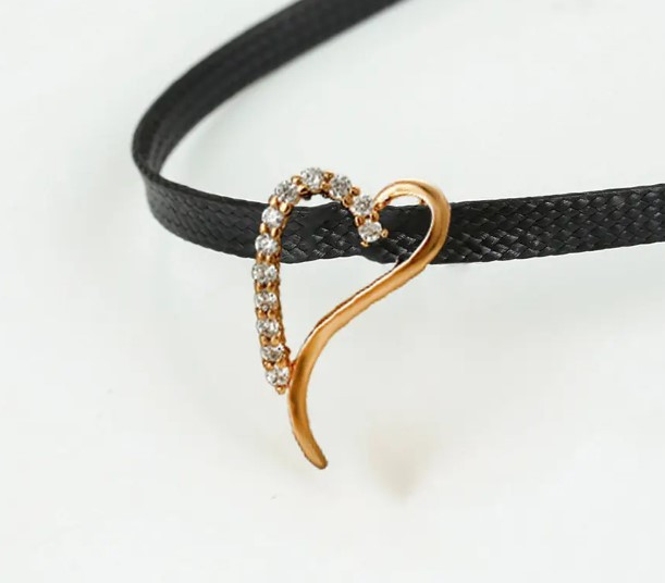 Колье-чокер Xuping 35952, ширина 4мм, кулон 24*14мм, длина 31+11см, позолота 18К Киев - изображение 2