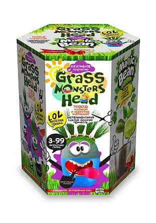 Набір креативної творчості "GRASS MONSTERS HEAD" укр. (8), шт Київ