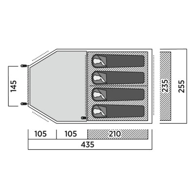 Намет Easy Camp Hidra 4 (120490) (931552) Вінниця - фото 11