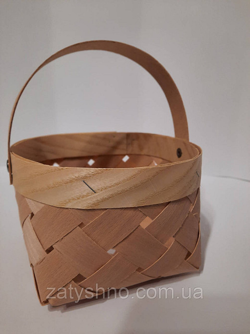 Корзина подарочная плетеная из шпона Киев - изображение 3
