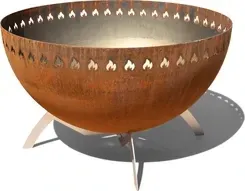 Гриль Misa paleniskowa o wyglądzie stali Corten - obrotowa i z wentylacją Київ - фото 1