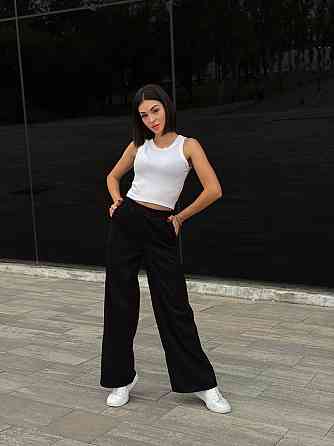 Жіночі вельветові штани палаццо "Garda" | Батал Чорний, 54-56 Київ