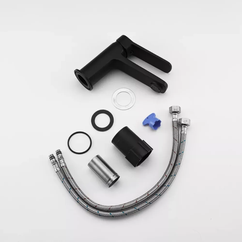 Смеситель для умывальника Frap F1062 черный Киев - изображение 5