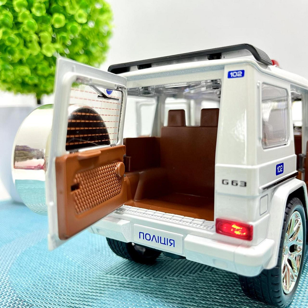 Машинка Авто Експерт Поліція інерція звук підсвічування двері багажник капот відкриваються 1:24 Біла (32968) Чернигов - изображение 6