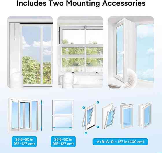 Портативный кондиционер DR.PREPARE DCAC07F Белый 7000 BTU Wi‑Fi App 4‑в‑1 охлаждение осушитель вентилятор Киев