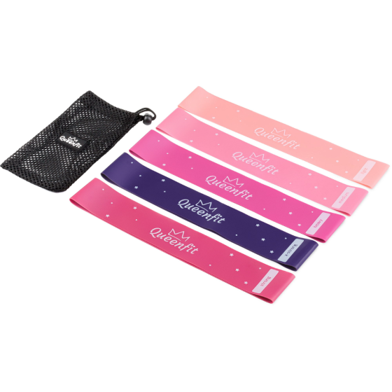 Набір резинок для фітнесу Queenfit 0,5-30кг Q-66258 Киев