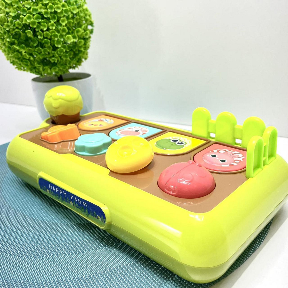 Розвиваюча гра Весела ферма 4 кнопки 4 тварини свисток (YL 369) Чернігів - фото 5