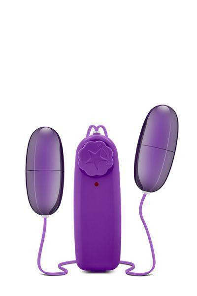 Віброяйце подвійне Blush B yours double pop eggs plum, фіолетовий Sex Aura Київ - фото 1
