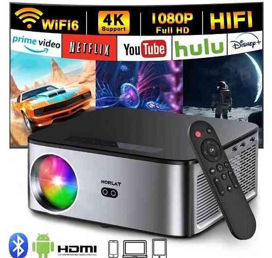 Мультимедійний проєктор HORLAT T09 Full HD Wi-Fi Київ