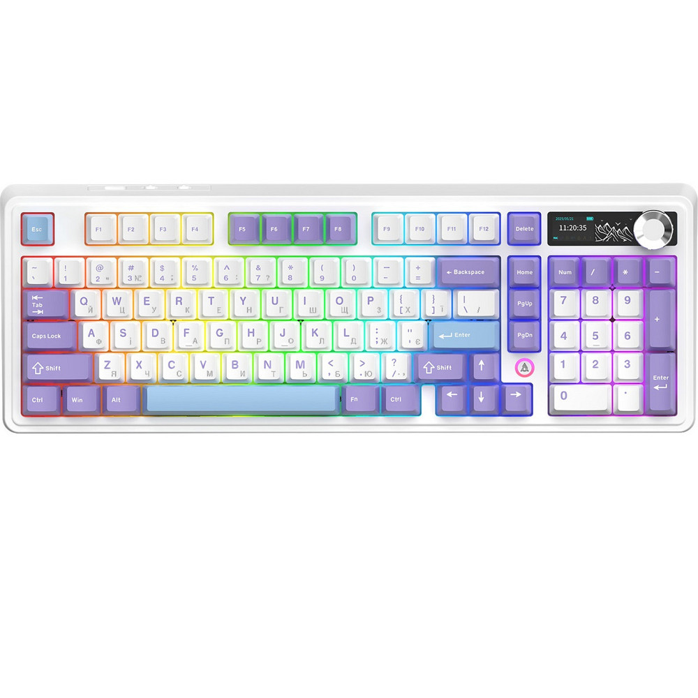 Клавіатура бездротова Ajazz AK980 V2 Maillard Switch White (AK980-V2-M-PWB) ( 21158 ) Харьков - изображение 17