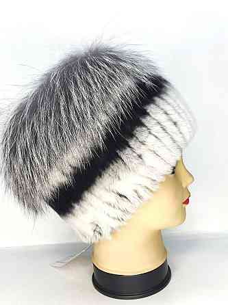 Шапка хутряна жіноча кубанка шиншилова Надін Сірий Харків