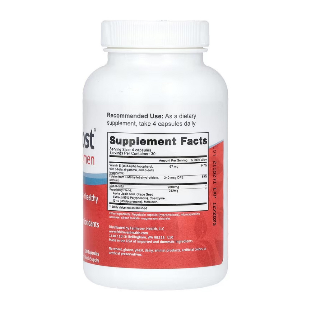 Комплекс для здоровья яйцеклеток Fairhaven Health OvaBoost® For Women 120 капс Киев - изображение 4