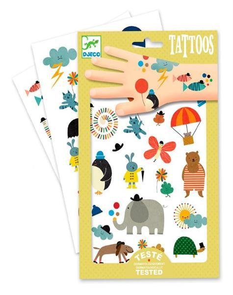 Набір для творчості Djeco Наклейки для тіла Смішні маленькі картинки (DJ09579) Харків - фото 1