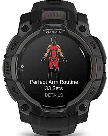 Смарт -Часы Garmin instinct 3 45mm. AMOLED Black with Black Band 010-02936-00 Киев
