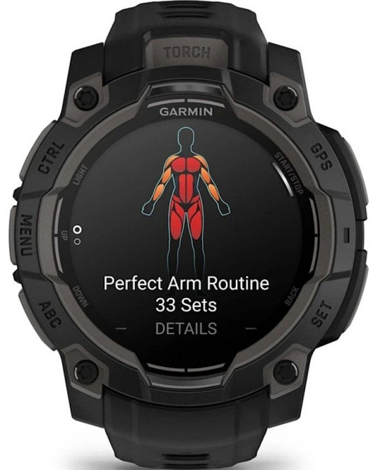 Смарт -Часы Garmin instinct 3 45mm. AMOLED Black with Black Band 010-02936-00 Киев - изображение 3