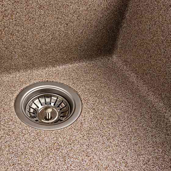 Гранітна мийка для кухні Platinum 4040 RUBA матова карамель Коломия