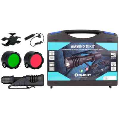 Ліхтар Olight Warrior X 4 KIT Matte Black (Warrior X 4 KIT) Вінниця