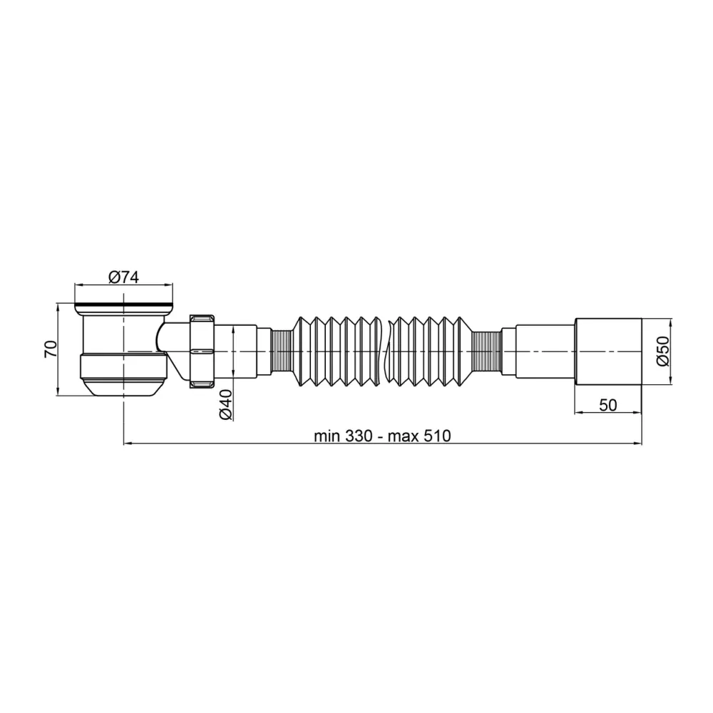 Сифон для душового піддона Lidz (WHI) 60 04 P002 01 (вихід 40/50 мм) Київ - фото 7