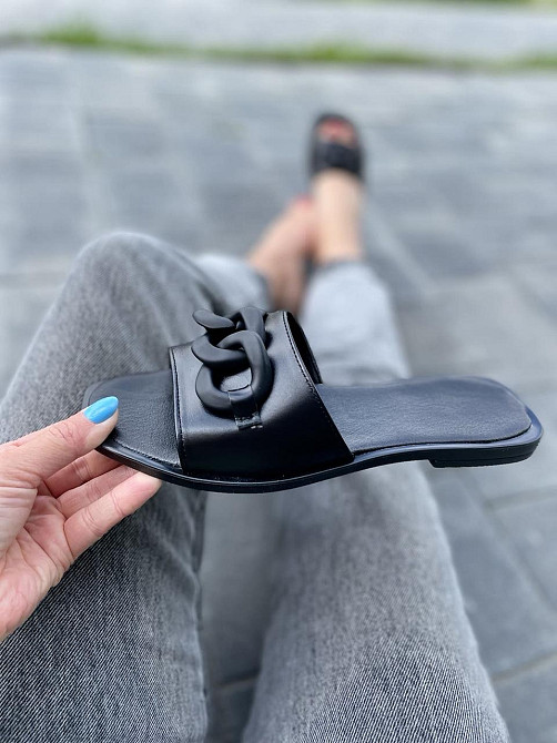 Garti Шльопанці жіночі GARTI 4044 чорні (літо, шкіра натуральна) (5123) Коломыя - изображение 2