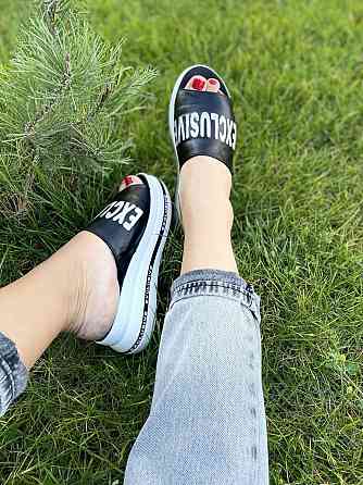 teona Шльопанці жіночі TEONA 132 чорні (літо, шкіра натуральна) (4106) Коломия