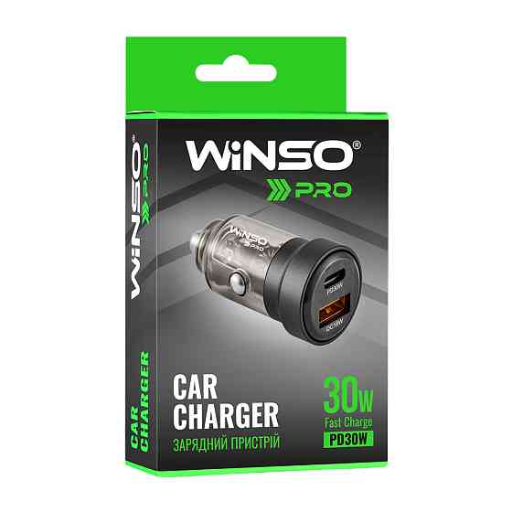 Автомобильное зарядное устройство Winso Pro 30W 1xUSB-C+1xUSB-A Львов