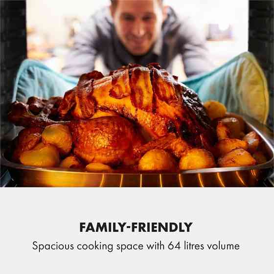 Встраиваемый духовой шкаф Gusteau Aurora + настенная вытяжка из нержавеющей стали черного цвета (Германия, Ровно