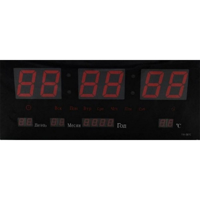 Цифровые LED-часы 3615 красные от сети 220 V 3788 Киев - изображение 5